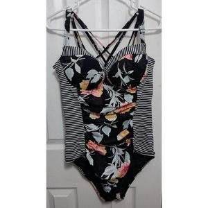 Torrid Tropical Slimming One-Piece Swimsuit size 0